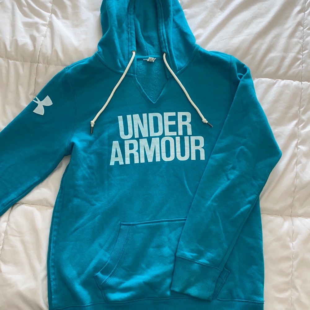 Blue under armor hoodie size meduim